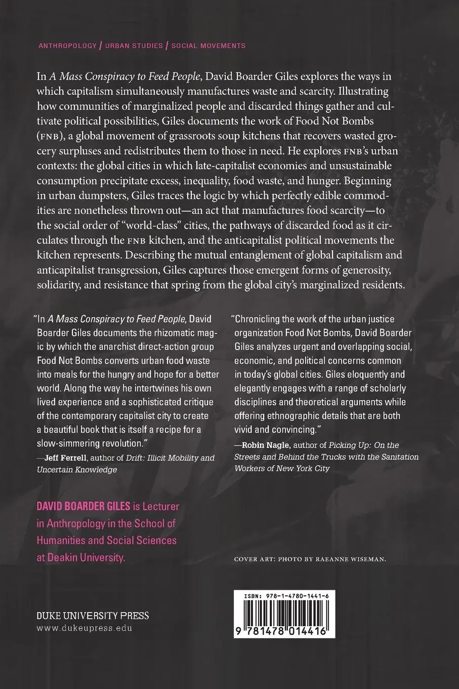 Rückseite: 9781478014416 | A Mass Conspiracy to Feed People | David Boarder Giles | Taschenbuch