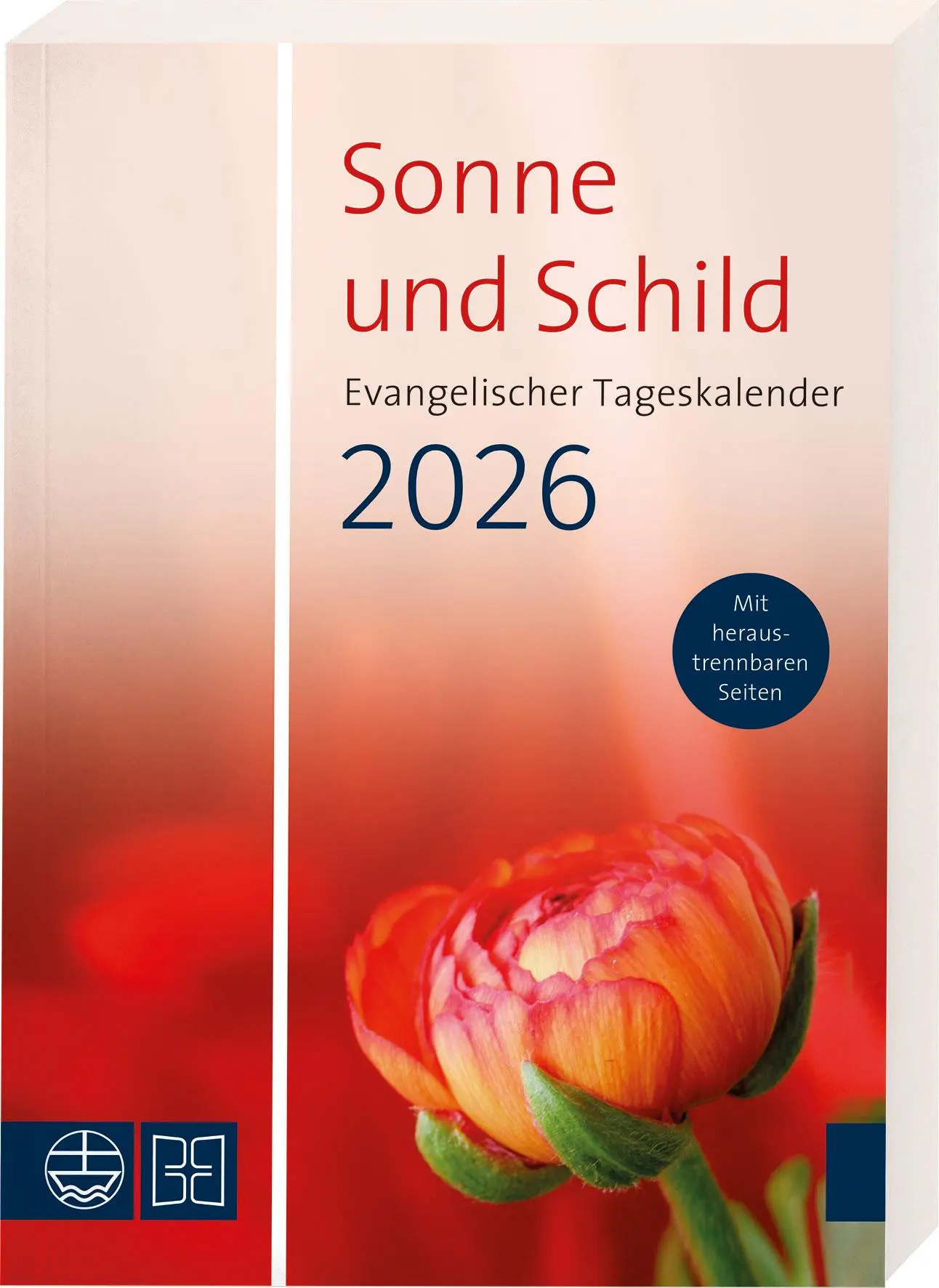Cover: 9783438074416 | Sonne und Schild 2026 | Der evangelische Tageskalenderim Buchformat