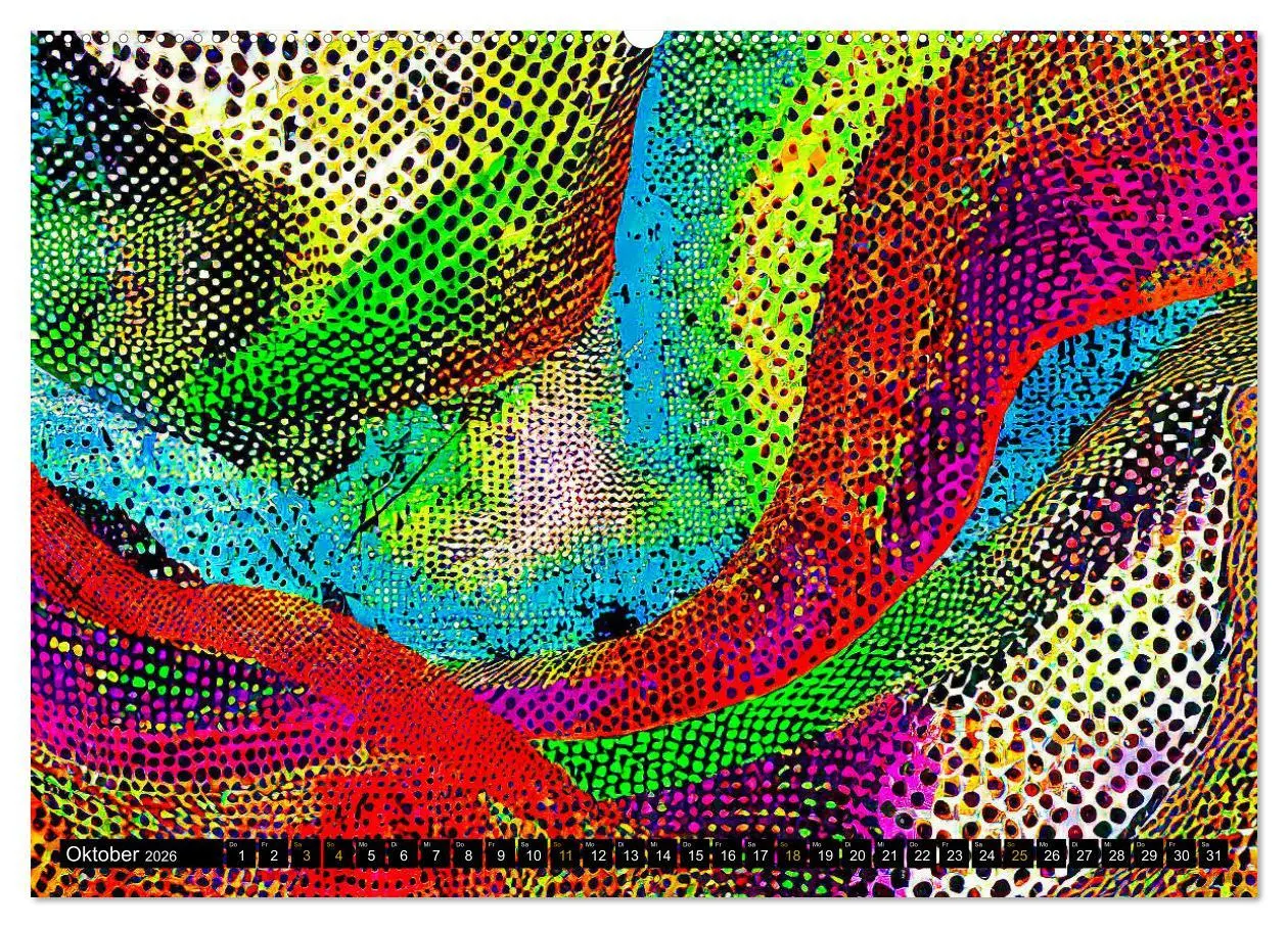 Bild: 9783457404416 | Abstrakte Farbdynamik (Wandkalender 2026 DIN A2 quer), CALVENDO...