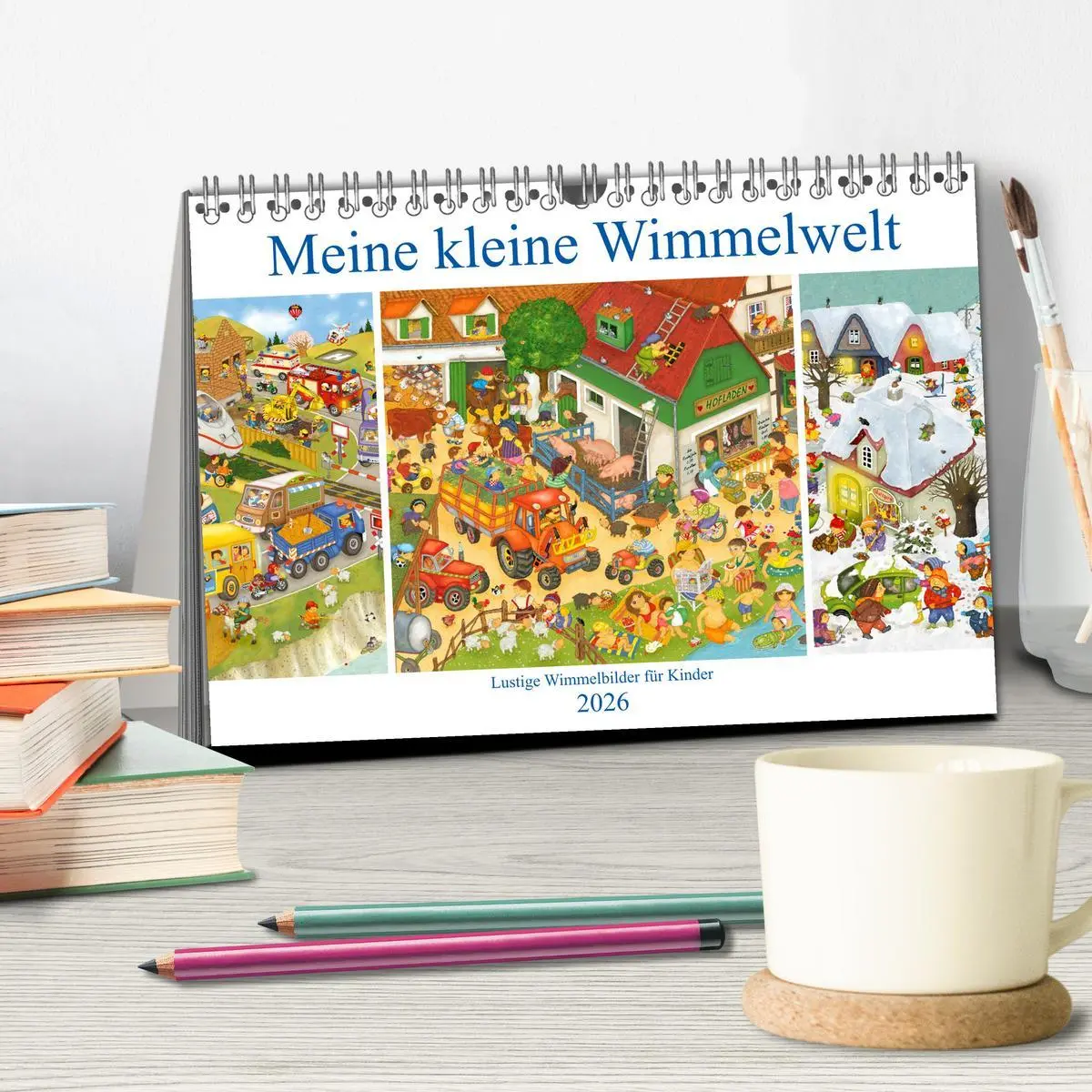Bild: 9783457884416 | Meine kleine Wimmelwelt (Tischkalender 2026 DIN A5 quer), CALVENDO...