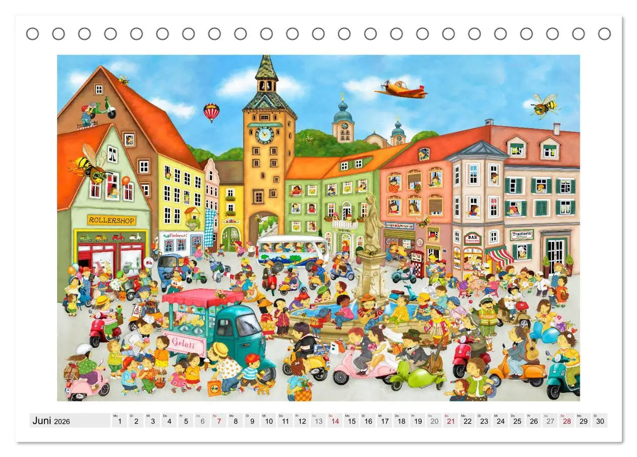 Bild: 9783457884416 | Meine kleine Wimmelwelt (Tischkalender 2026 DIN A5 quer), CALVENDO...