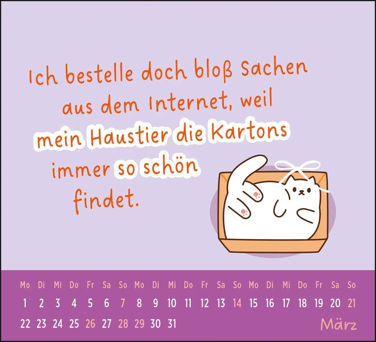 Bild: 4036442014516 | Mini-Kalender 2027: Der kleine Katzenliebe Kalender | Groh Verlag