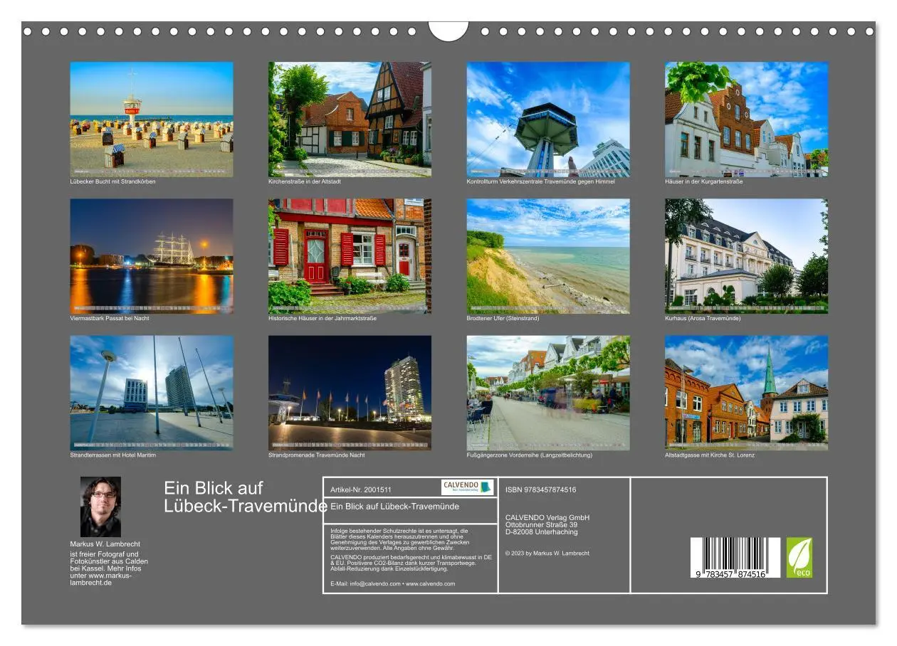 Bild: 9783457874516 | Ein Blick auf Lübeck-Travemünde (Wandkalender 2026 DIN A3 quer),...