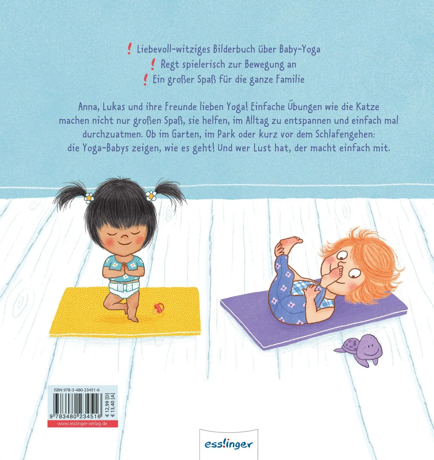 Rückseite: 9783480234516 | Yoga-Babys | Fearne Cotton | Buch | 32 S. | Deutsch | 2018 | Esslinger