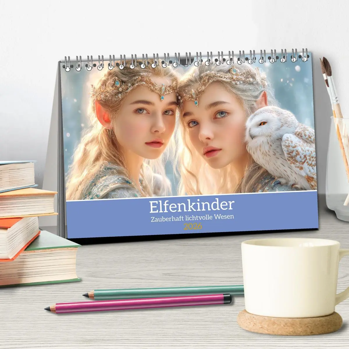 Bild: 9783516584516 | Elfenkinder - Zauberhaft lichtvolle Wesen (Tischkalender 2026 DIN...