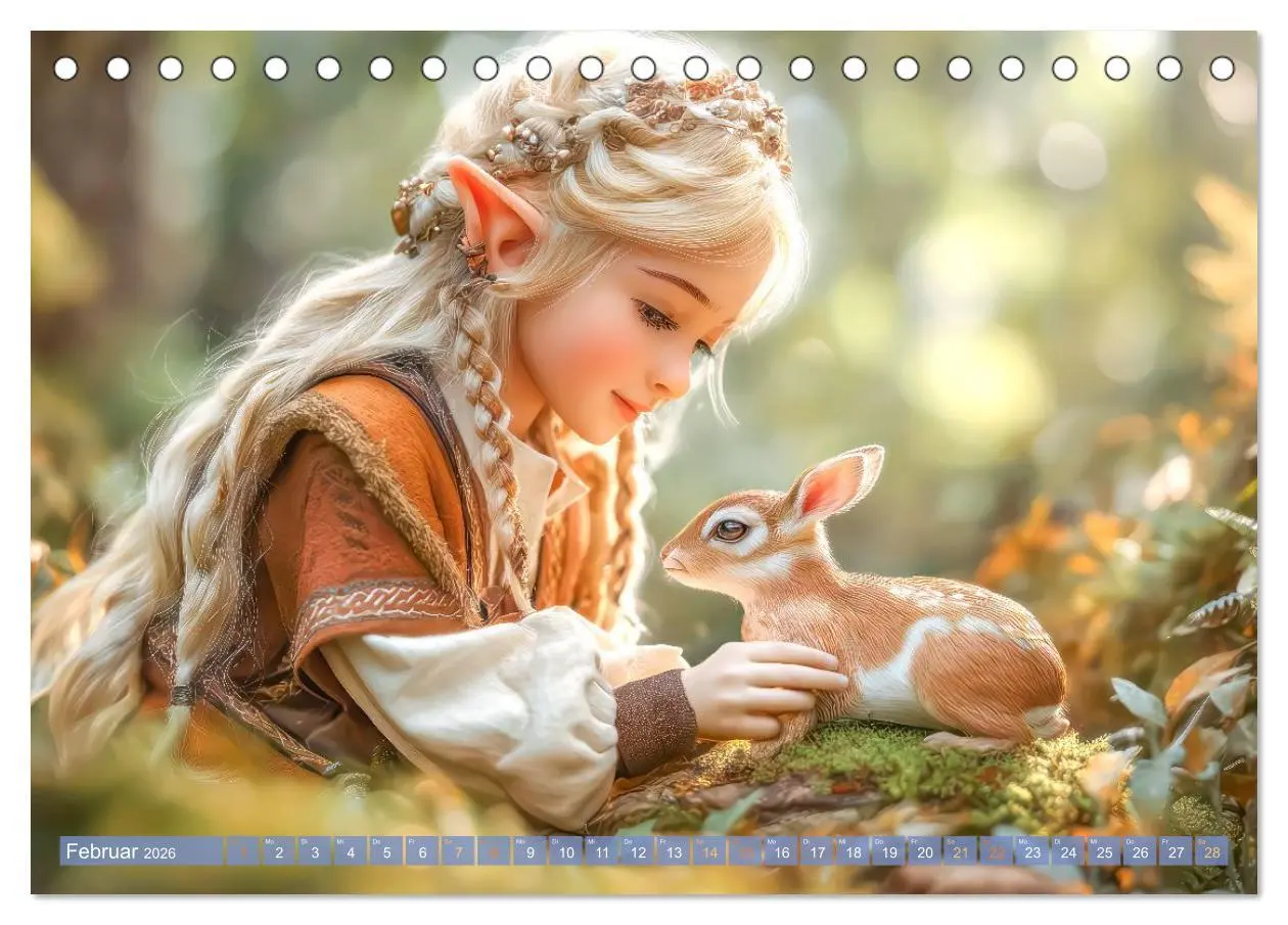 Bild: 9783516584516 | Elfenkinder - Zauberhaft lichtvolle Wesen (Tischkalender 2026 DIN...