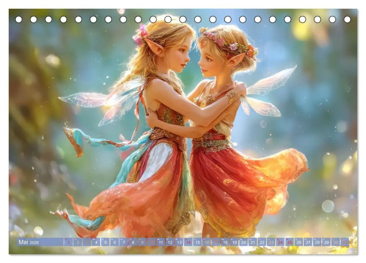 Bild: 9783516584516 | Elfenkinder - Zauberhaft lichtvolle Wesen (Tischkalender 2026 DIN...