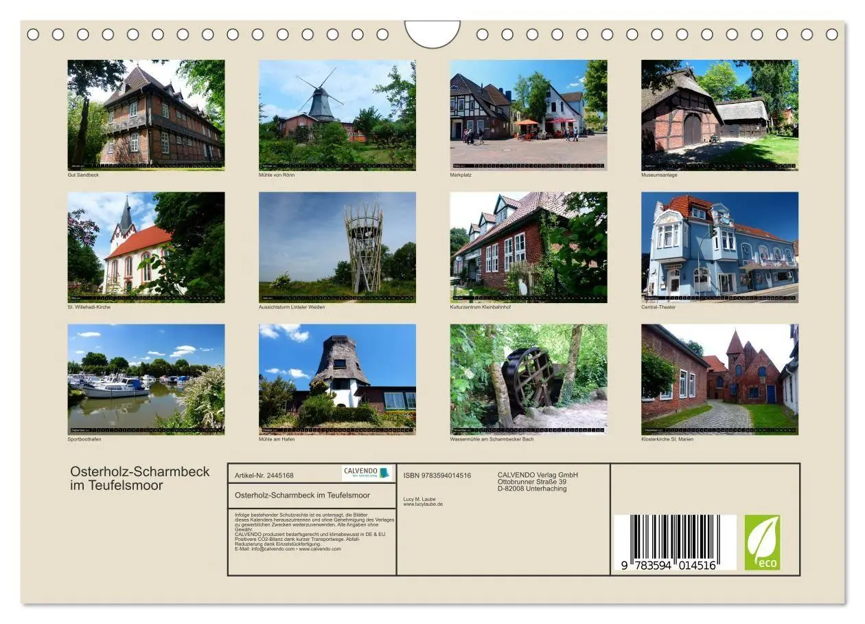 Bild: 9783594014516 | Osterholz-Scharmbeck im Teufelsmoor (Wandkalender 2027 DIN A4...