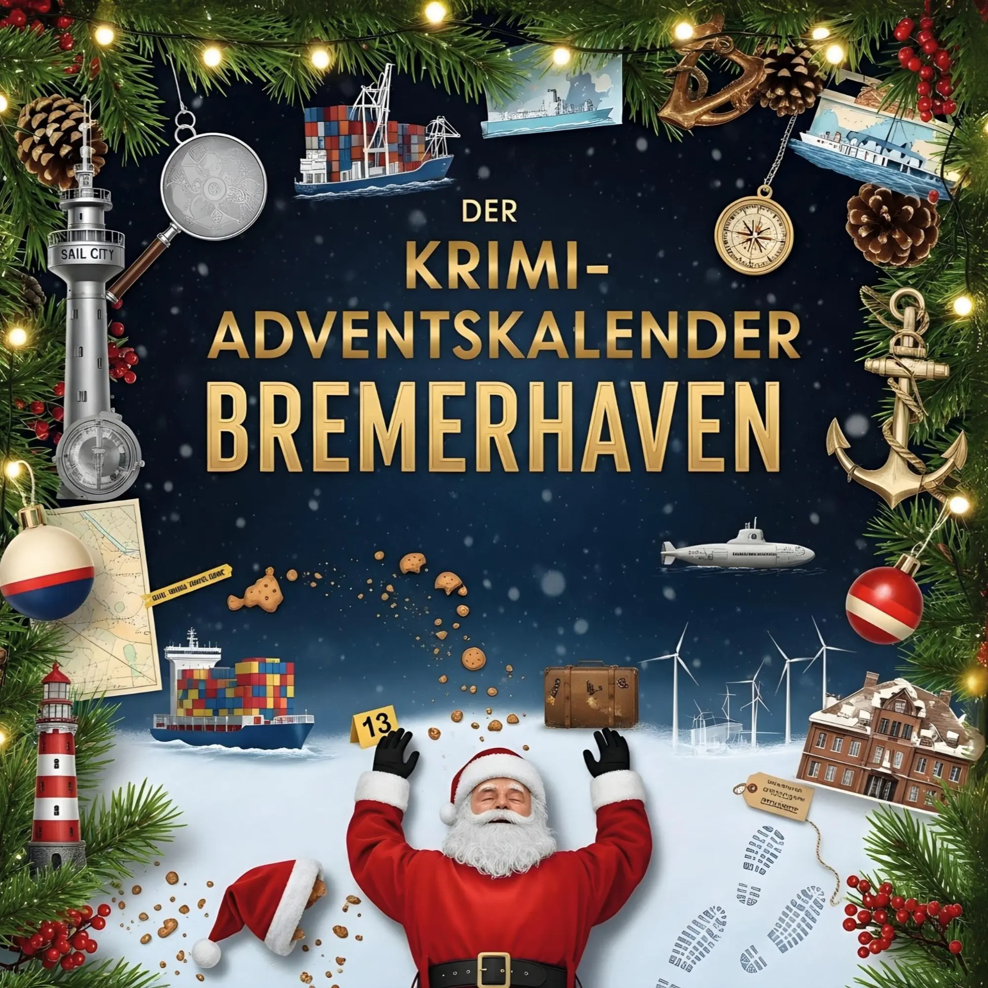 Cover: 9783695304516 | Der Krimi-Adventskalender Bremerhaven | Mordsverdächtig in 24 Akten