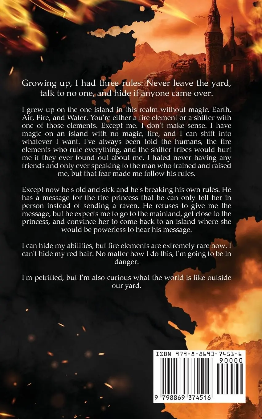 Rückseite: 9798869374516 | The Flames of Destiny | A Fantasy Why Choose Romance | Jb Trepagnier