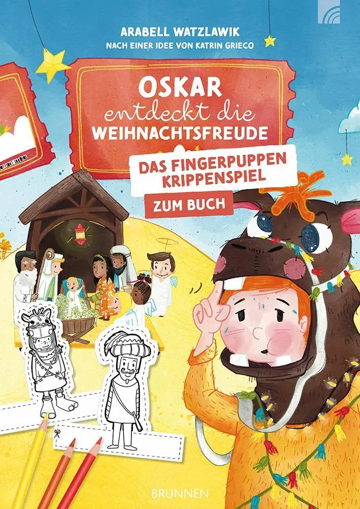 Cover: 4250222914616 | Fingerpuppen-Krippenspiel - Oskar entdeckt die Weihnachtsfreude | 2023