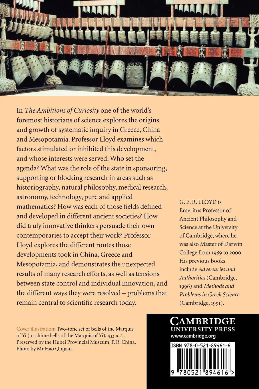 Rückseite: 9780521894616 | The Ambitions of Curiosity | Geoffrey E. R. Lloyd (u. a.) | Buch