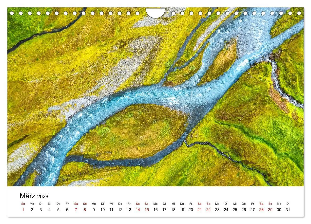 Bild: 9783457554616 | Island Luftaufnahmen (Wandkalender 2026 DIN A4 quer), CALVENDO...