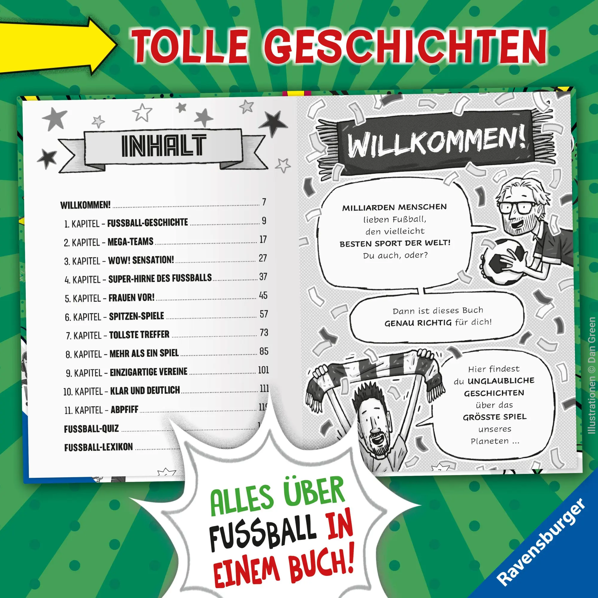 Bild: 9783473464616 | Fußball-Stars - Alles über Fußball. Träume, Tore, Titel | Mugford