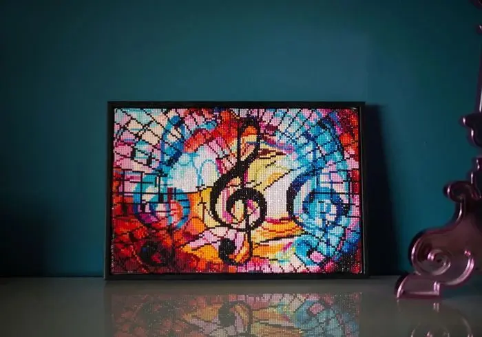 Bild: 4897073244716 | DIAMOND DOTZ - Diamond Painting Violinschlüssel | Kit (Bastelset)