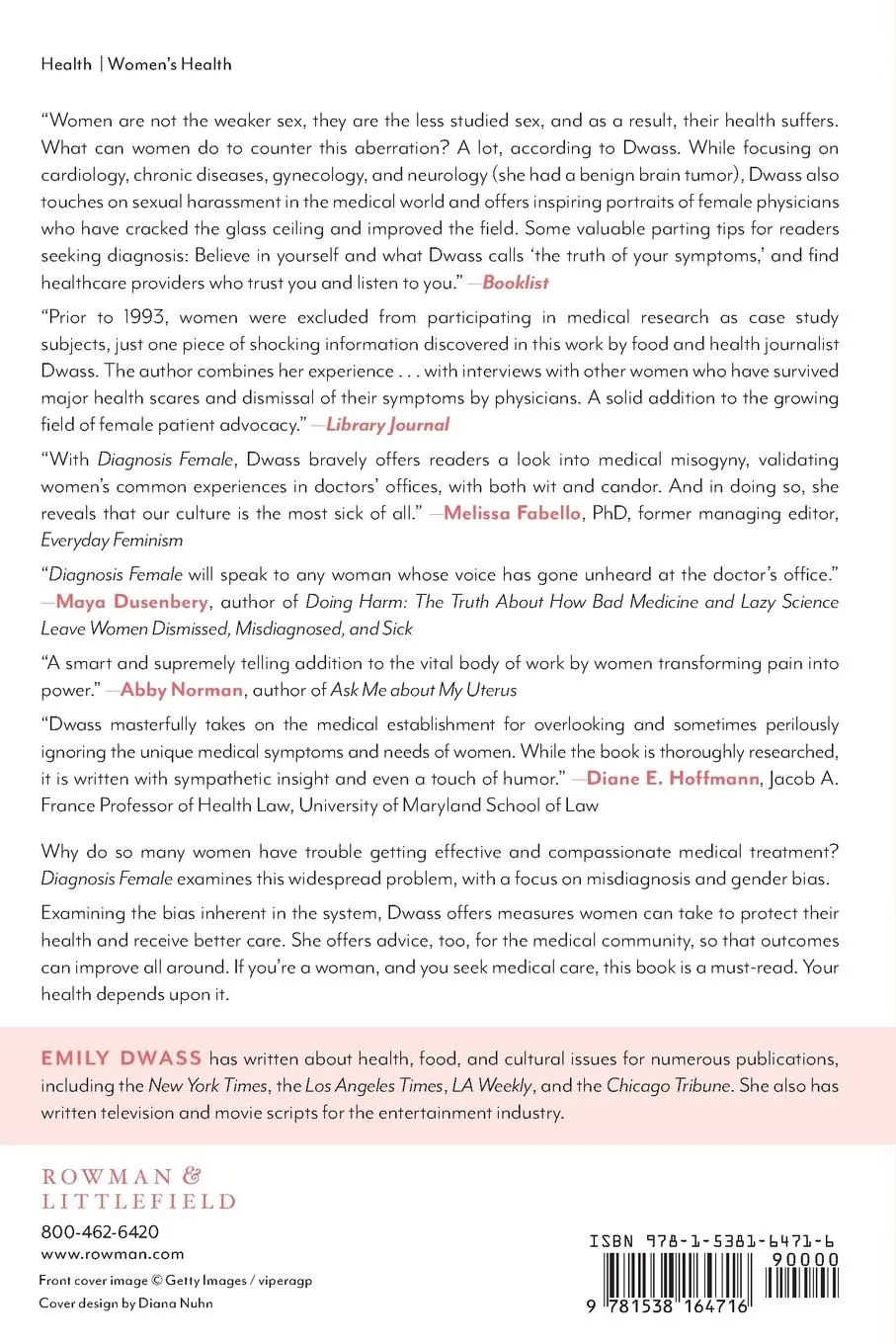 Rückseite: 9781538164716 | Diagnosis Female | How Medical Bias Endangers Women's Health | Dwass