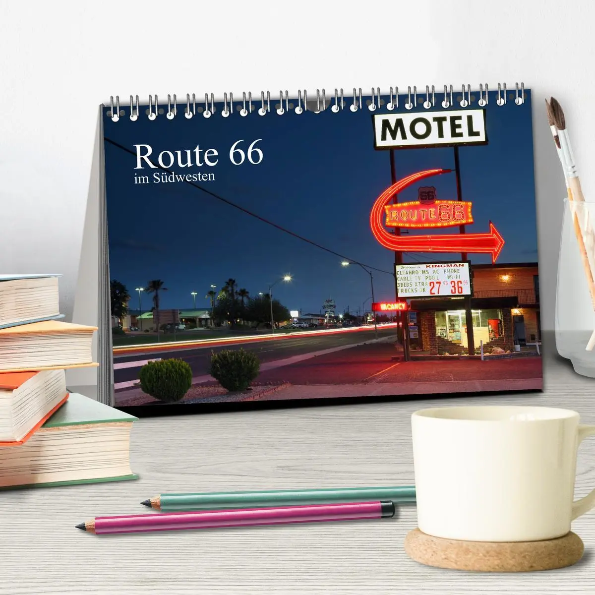 Bild: 9783516184716 | Route 66 im Südwesten (Tischkalender 2026 DIN A5 quer), CALVENDO...