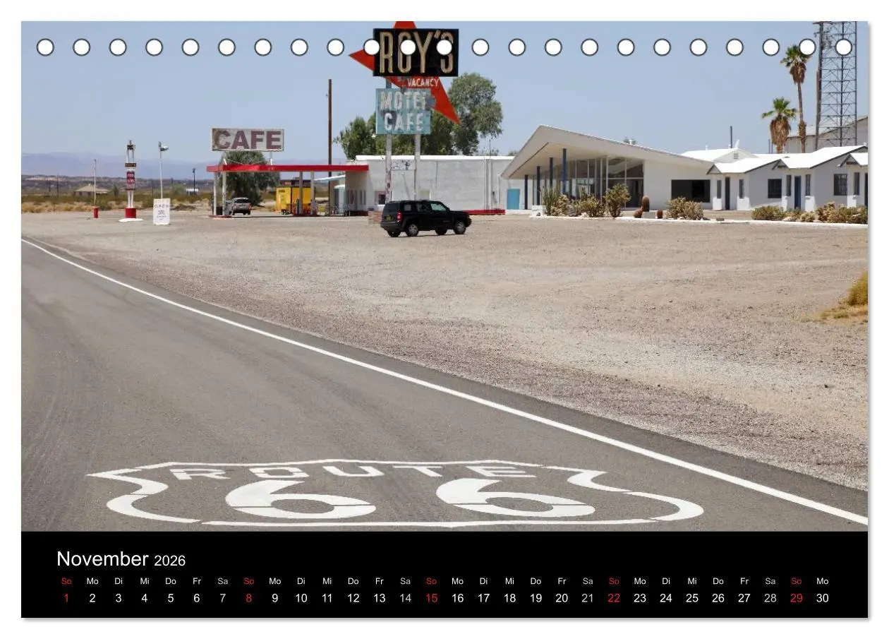 Bild: 9783516184716 | Route 66 im Südwesten (Tischkalender 2026 DIN A5 quer), CALVENDO...