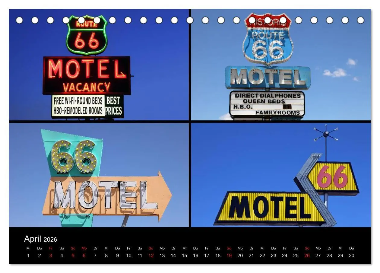 Bild: 9783516184716 | Route 66 im Südwesten (Tischkalender 2026 DIN A5 quer), CALVENDO...