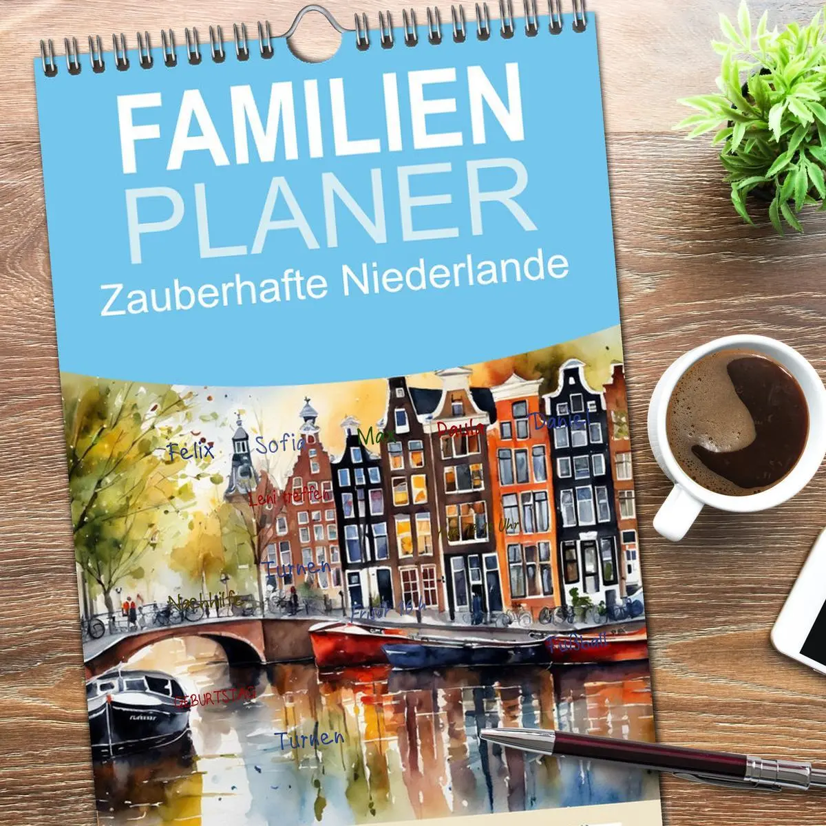 Bild: 9783516494716 | Familienplaner 2026 - Zauberhafte Niederlande mit 5 Spalten...