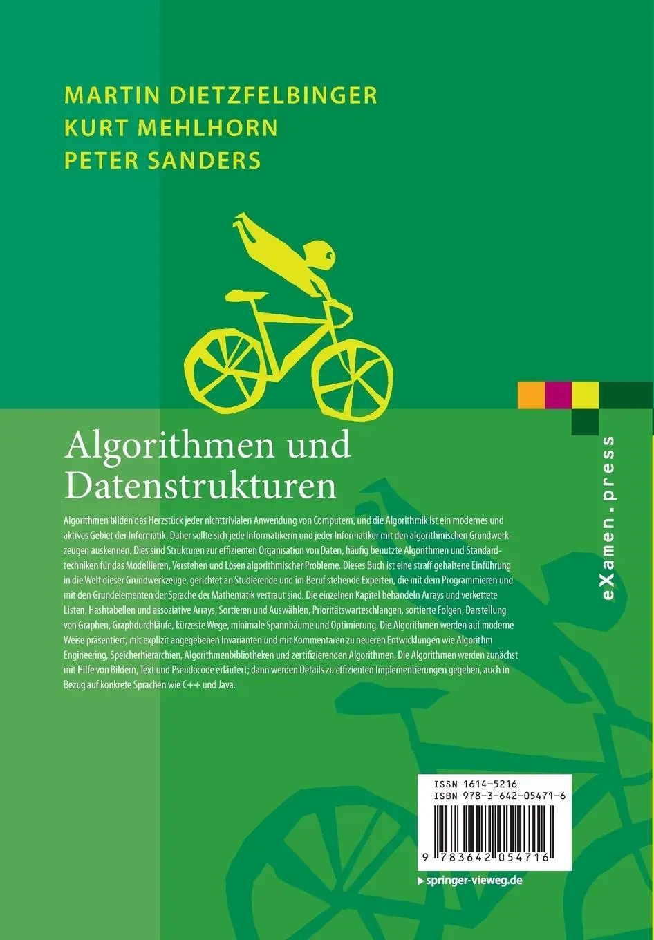 Rückseite: 9783642054716 | Algorithmen und Datenstrukturen | Die Grundwerkzeuge | Taschenbuch