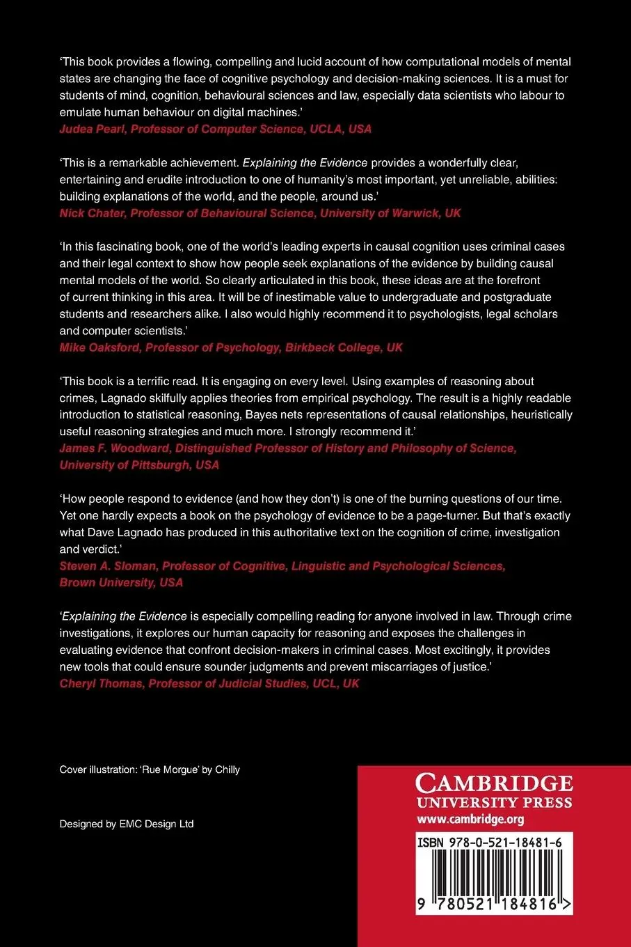 Rückseite: 9780521184816 | Explaining the Evidence | David A. Lagnado | Taschenbuch | Englisch