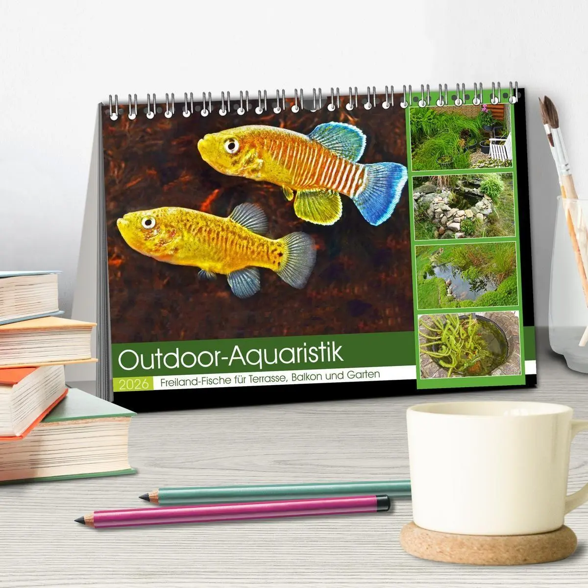 Bild: 9783457534816 | Outdoor-Aquaristik (Tischkalender 2026 DIN A5 quer), CALVENDO...