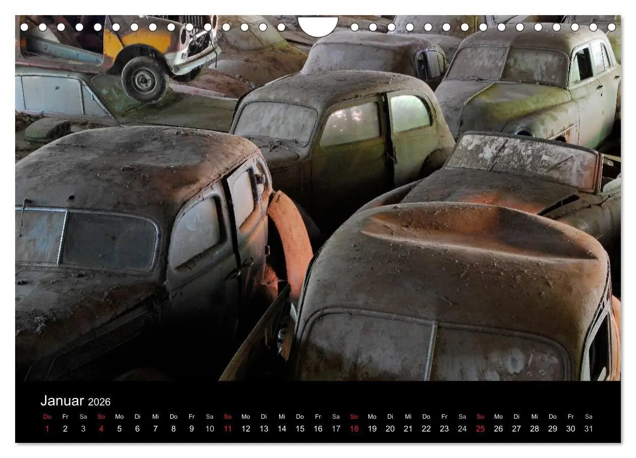 Bild: 9783516174816 | ROSTLAUBEN Die schönsten Autowracks (Wandkalender 2026 DIN A4...