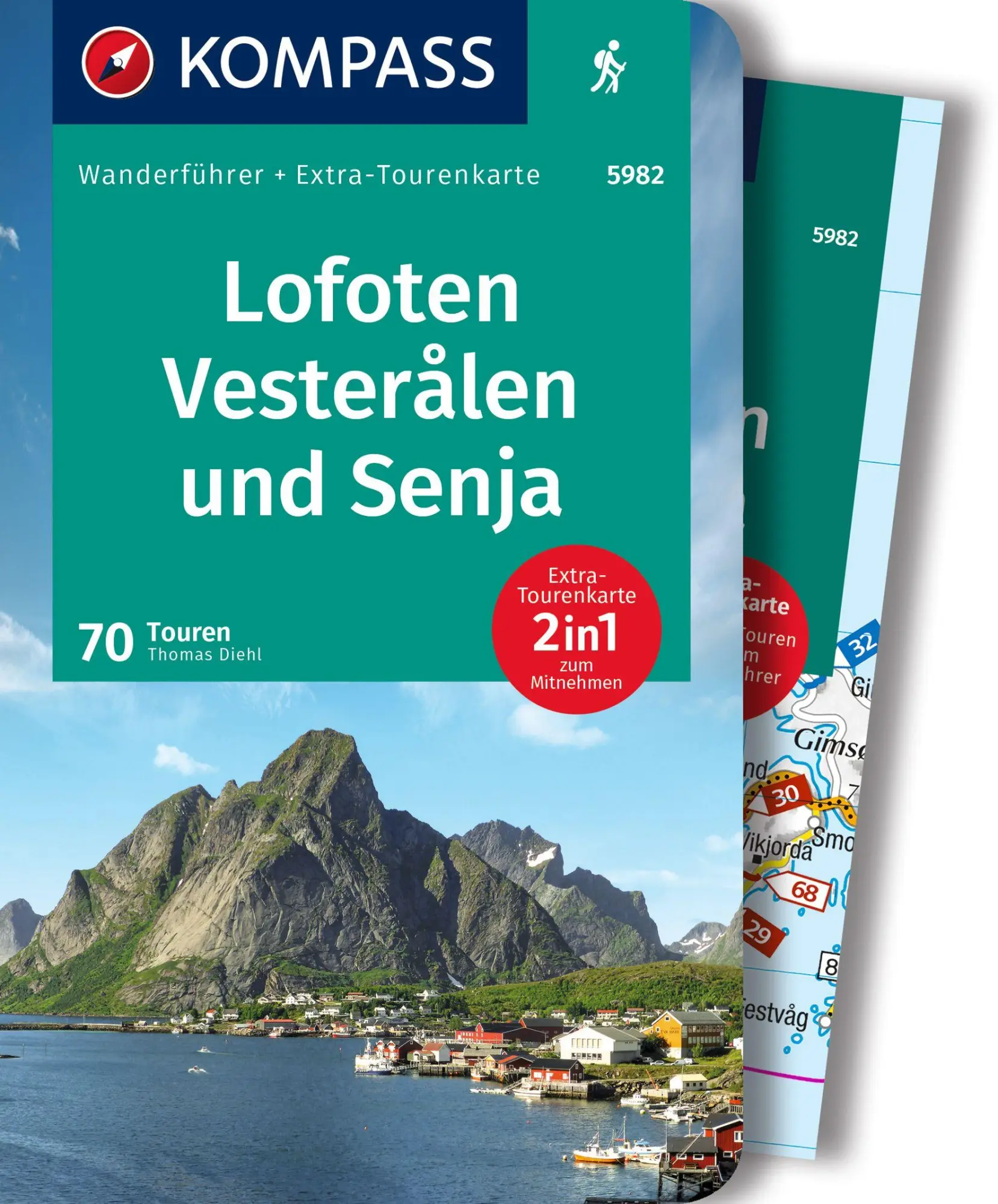 Cover: 9783991214816 | KOMPASS Wanderführer Lofoten, Vesterålen und Senja, 70 Touren mit...