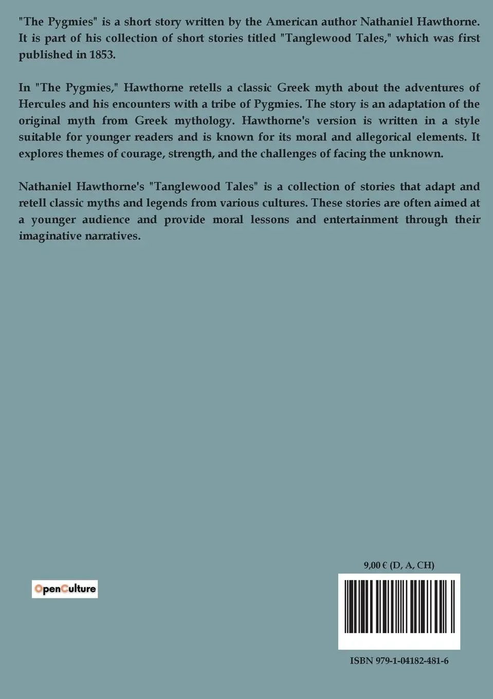 Rückseite: 9791041824816 | The Pygmies | Nathaniel Hawthorne | Taschenbuch | Paperback | Englisch