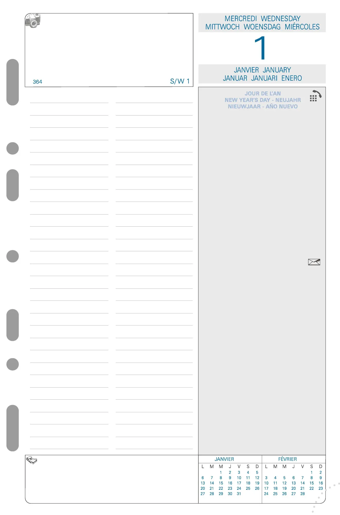 Cover: 3660942004916 | Kalender 1 Tag pro Seite 1 Jahr 2027 | Kalendereinlage | Quo Vadis