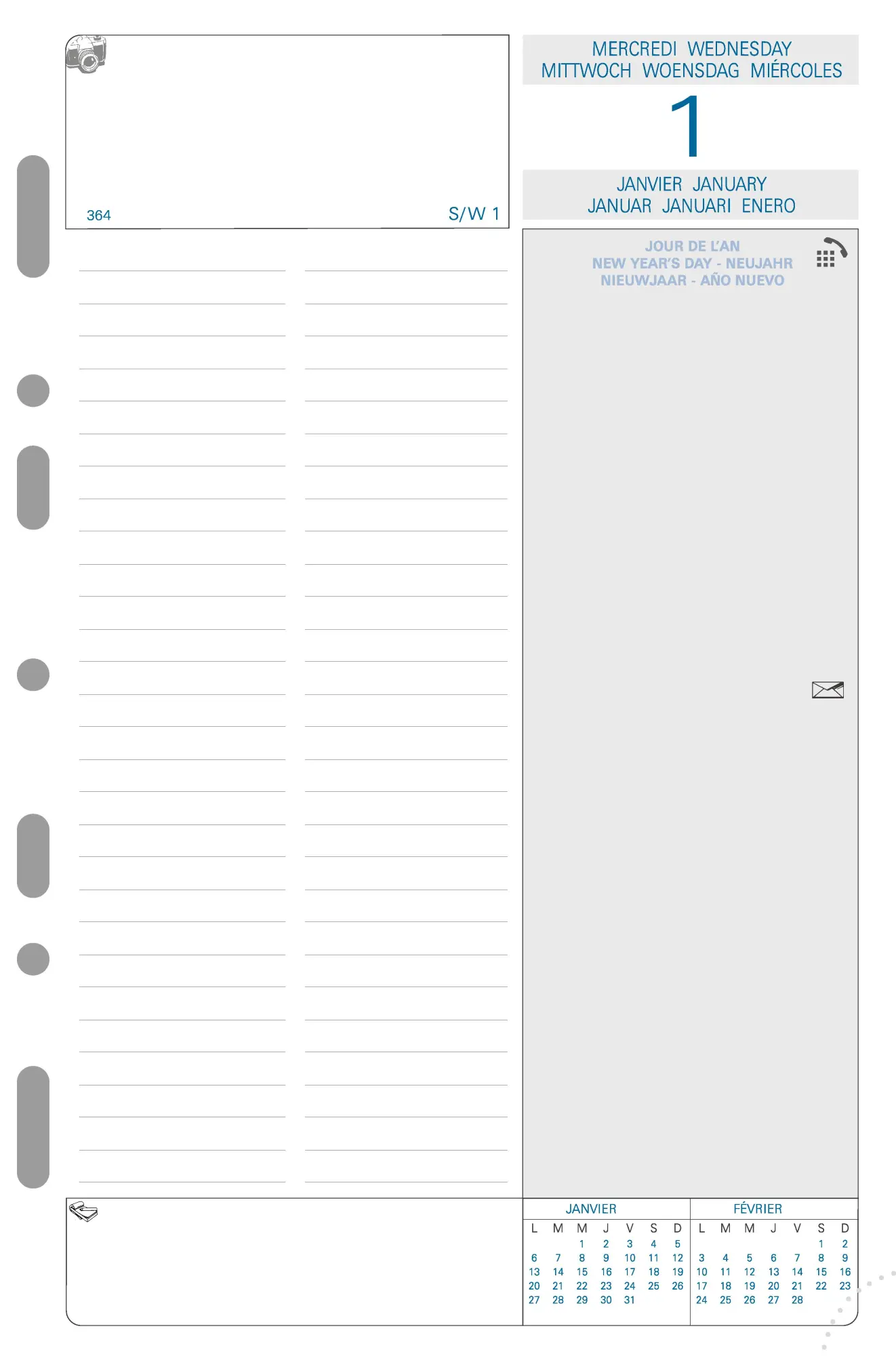 Bild: 3660942004916 | Kalender 1 Tag pro Seite 1 Jahr 2027 | Kalendereinlage | Quo Vadis