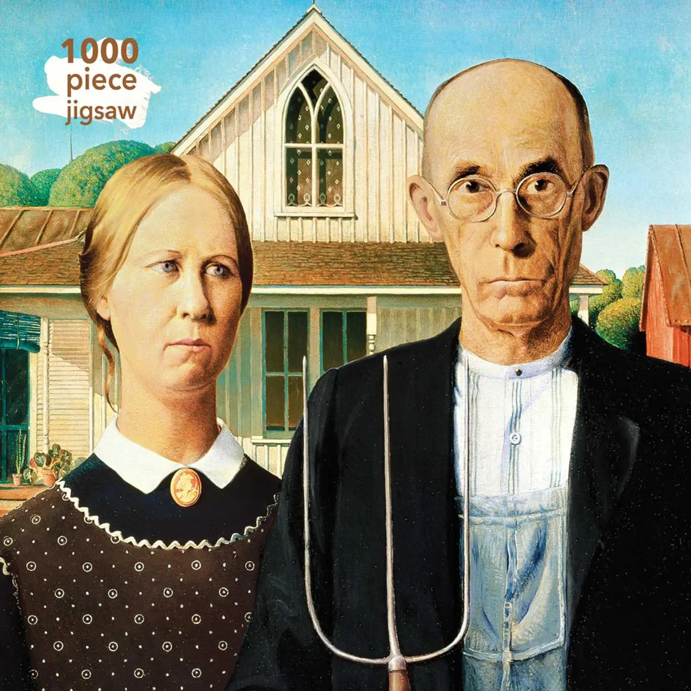 Cover: 9781786644916 | Adult Jigsaw Puzzle Grant Wood: American Gothic | Publishing | Puzzle