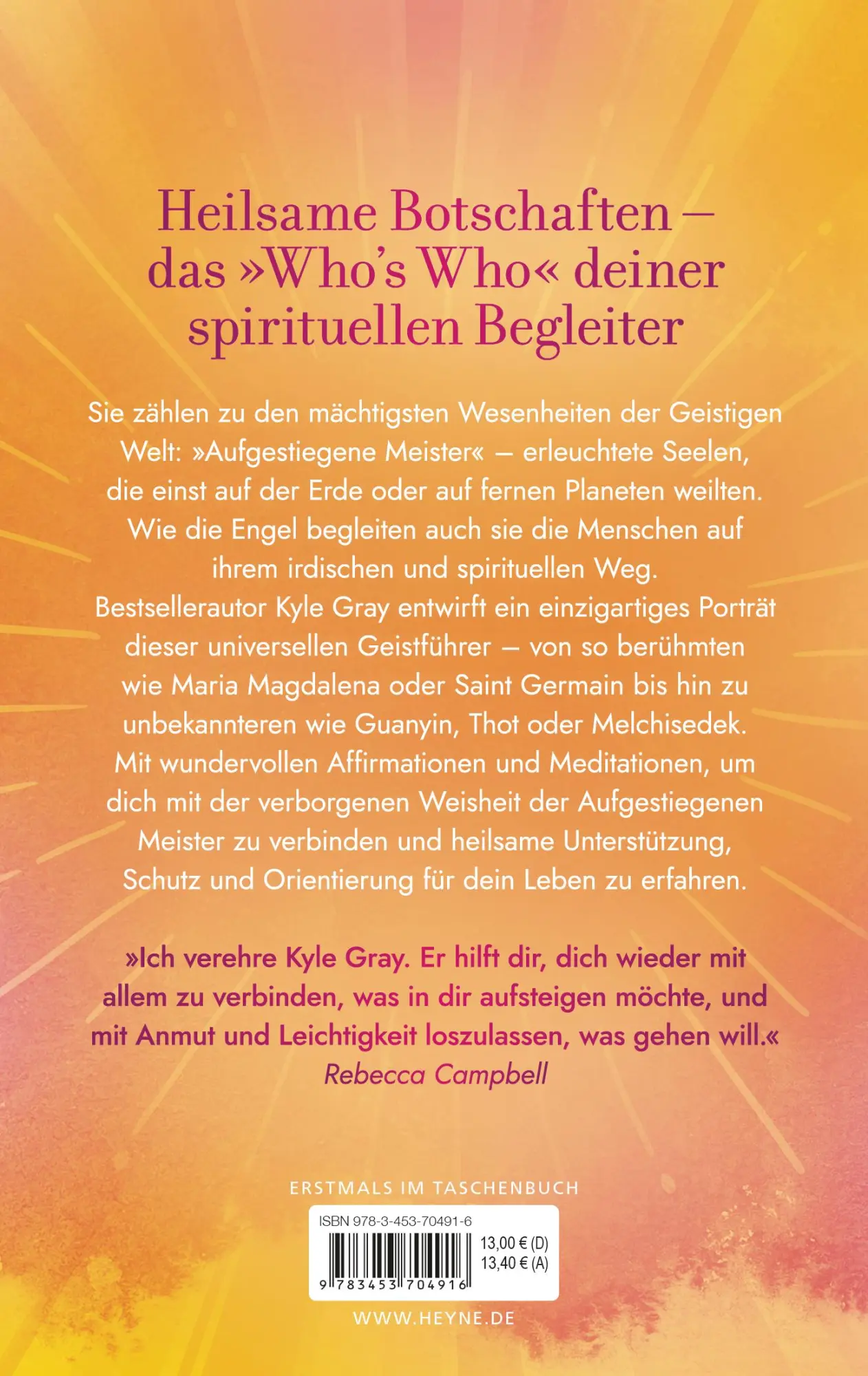 Bild: 9783453704916 | Die Weisheit der Aufgestiegenen Meister | Kyle Gray | Taschenbuch
