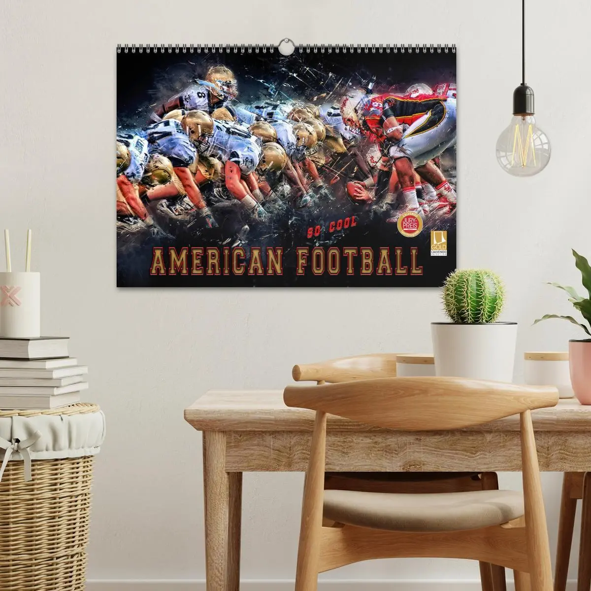 Bild: 9783457834916 | American Football - so cool (Wandkalender 2026 DIN A3 quer),...
