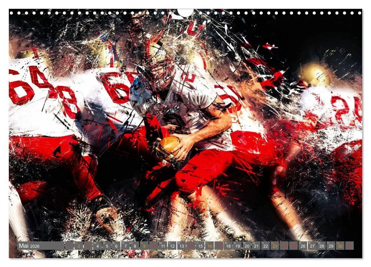 Bild: 9783457834916 | American Football - so cool (Wandkalender 2026 DIN A3 quer),...