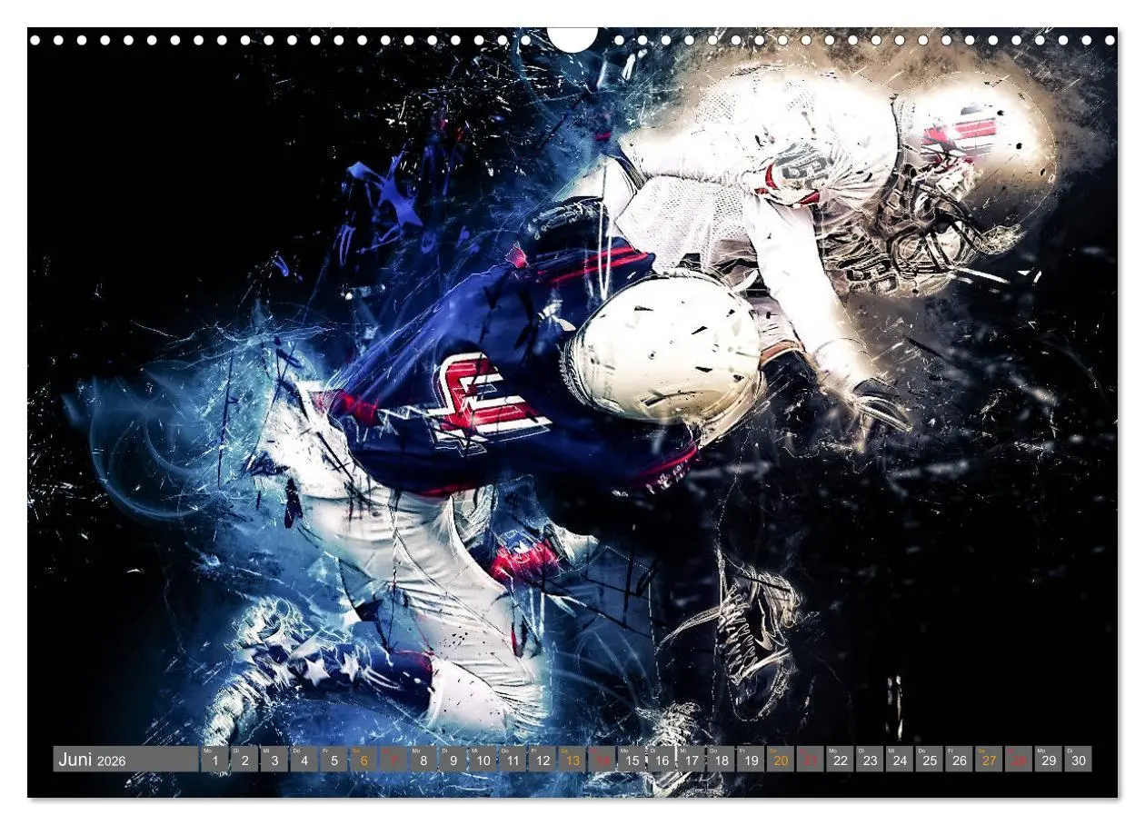 Bild: 9783457834916 | American Football - so cool (Wandkalender 2026 DIN A3 quer),...