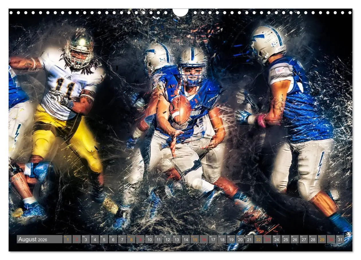 Bild: 9783457834916 | American Football - so cool (Wandkalender 2026 DIN A3 quer),...