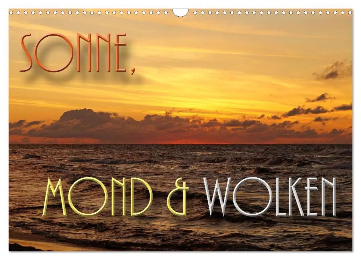 Cover: 9783516234916 | Sonne, Mond und Wolken (Wandkalender 2026 DIN A3 quer), CALVENDO...