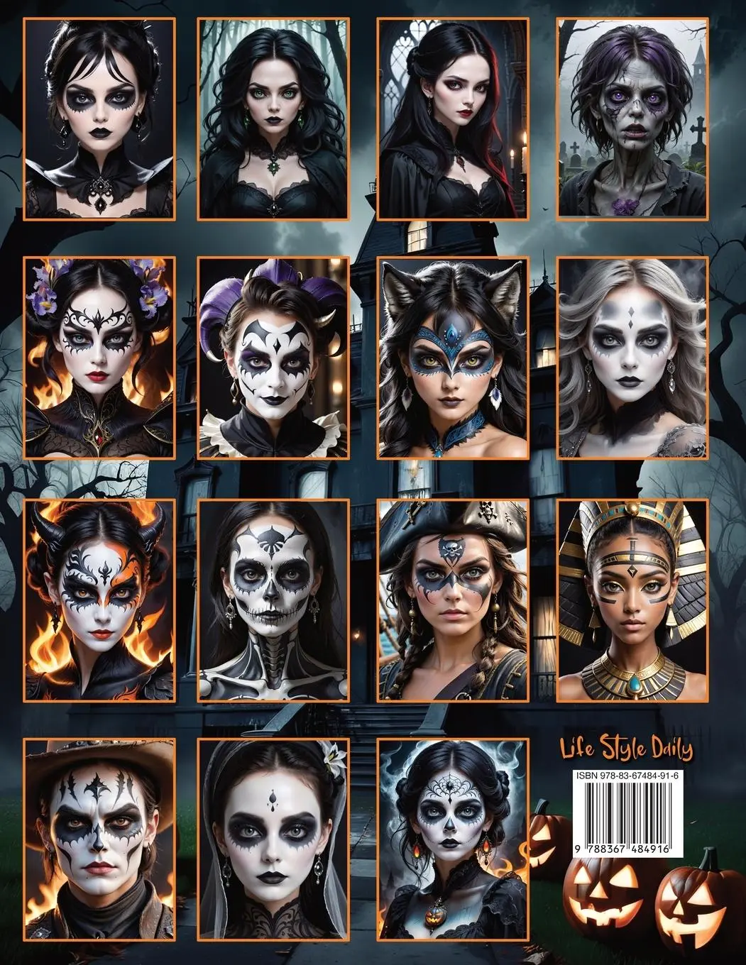 Rückseite: 9788367484916 | Black Halloween Makeup | Life Daily Style | Taschenbuch | Englisch