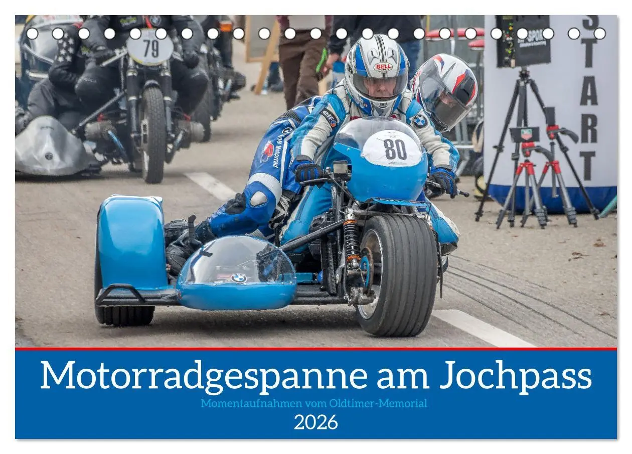 Cover: 9783457415016 | Motorradgespanne am Jochpass (Tischkalender 2026 DIN A5 quer),...