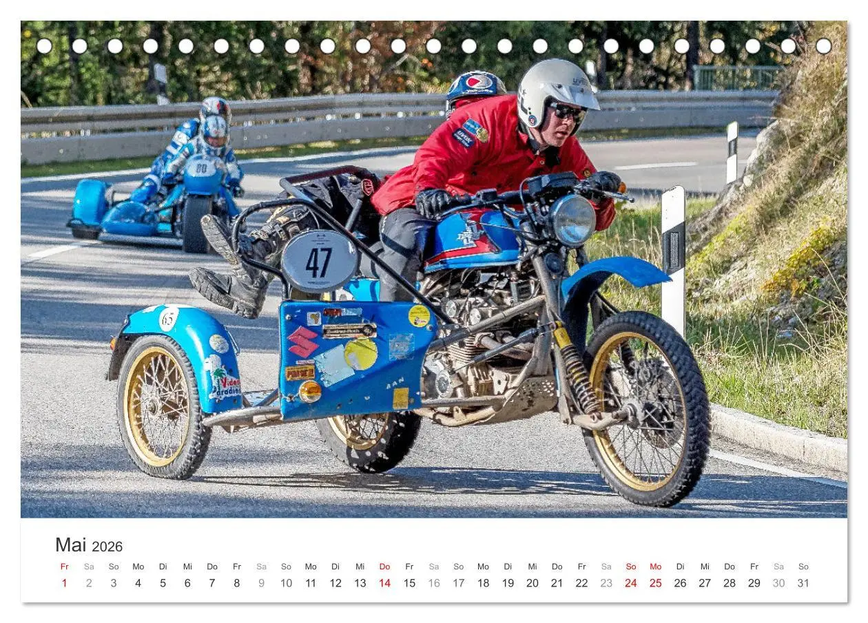 Bild: 9783457415016 | Motorradgespanne am Jochpass (Tischkalender 2026 DIN A5 quer),...