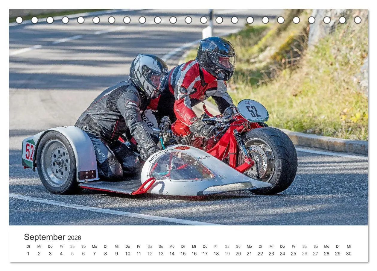 Bild: 9783457415016 | Motorradgespanne am Jochpass (Tischkalender 2026 DIN A5 quer),...