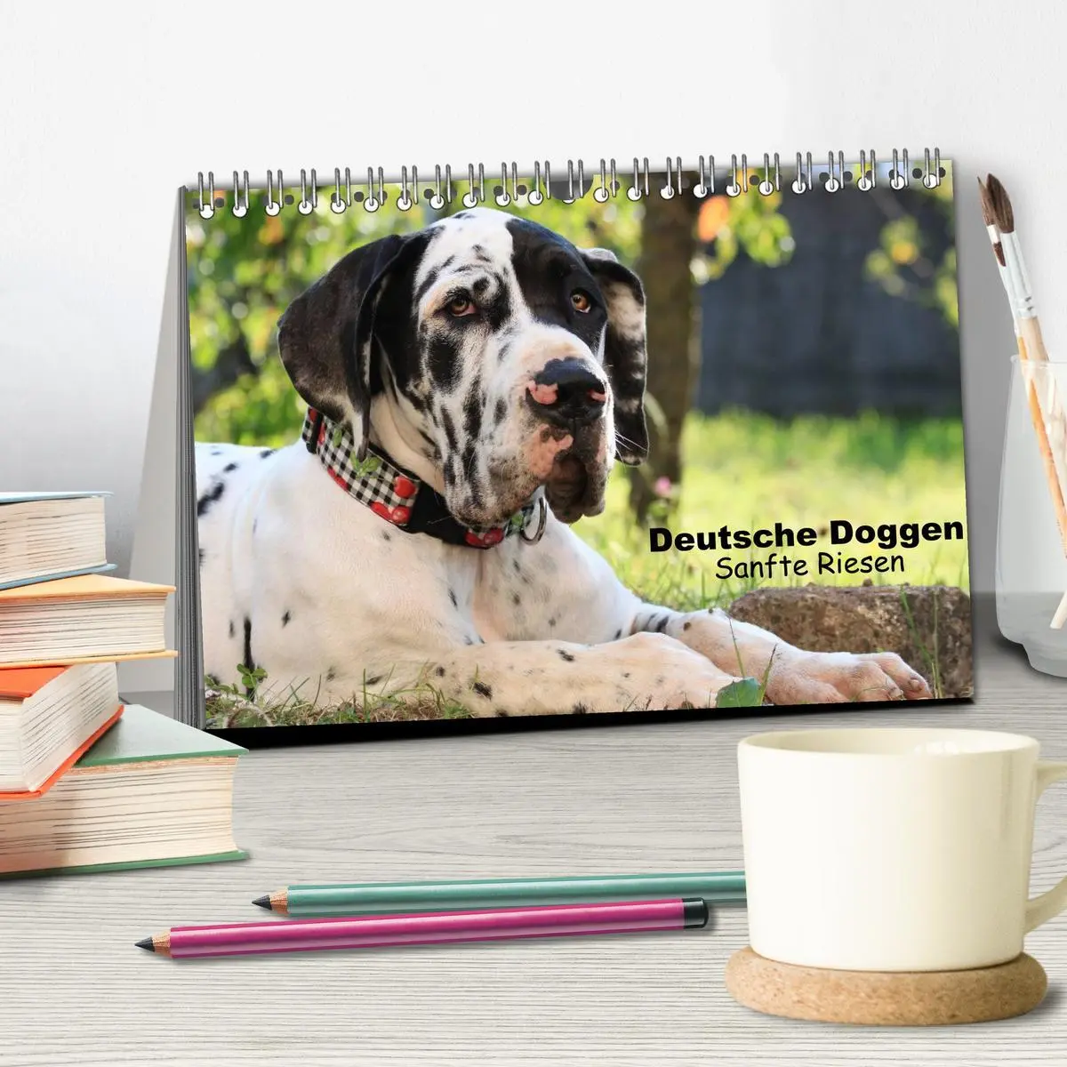 Bild: 9783457965016 | Deutsche Doggen - Sanfte Riesen (Tischkalender 2026 DIN A5 quer),...