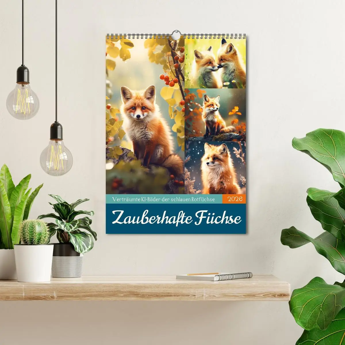 Bild: 9783516295016 | Zauberhafte Füchse (Wandkalender 2026 DIN A3 hoch), CALVENDO...