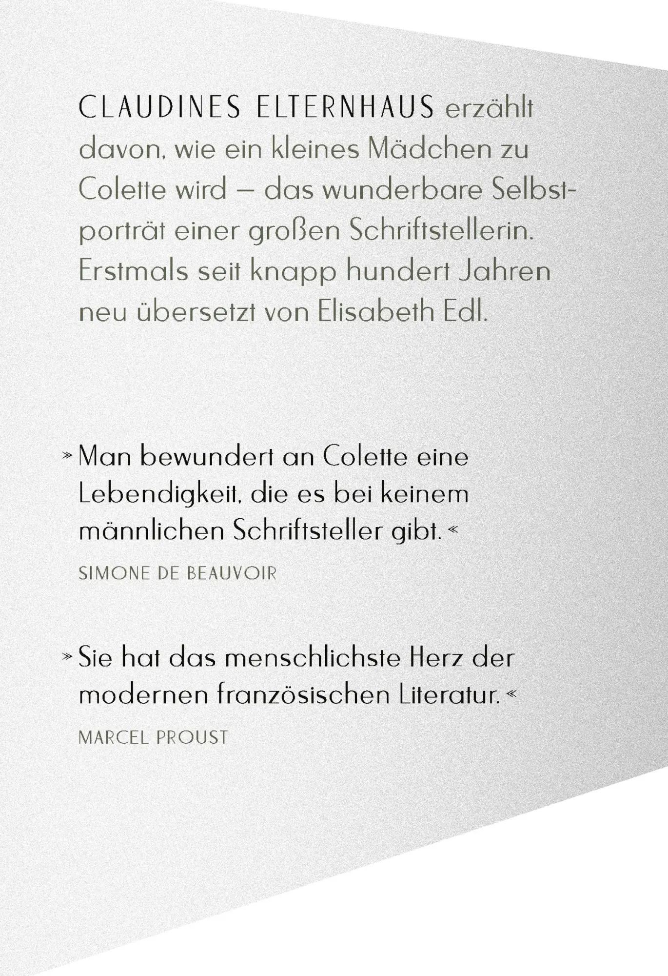 Bild: 9783552075016 | Claudines Elternhaus | Roman | Colette | Buch | 176 S. | Deutsch