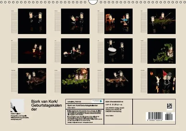 Bild: 9783660505016 | Bjork van Kork / Geburtstagskalender (Wandkalender immerwährend DIN...