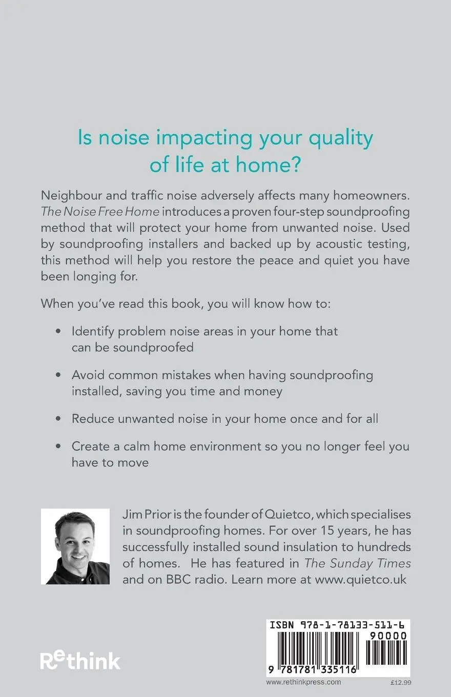 Rückseite: 9781781335116 | The Noise Free Home | Jim Prior | Taschenbuch | Englisch | 2021