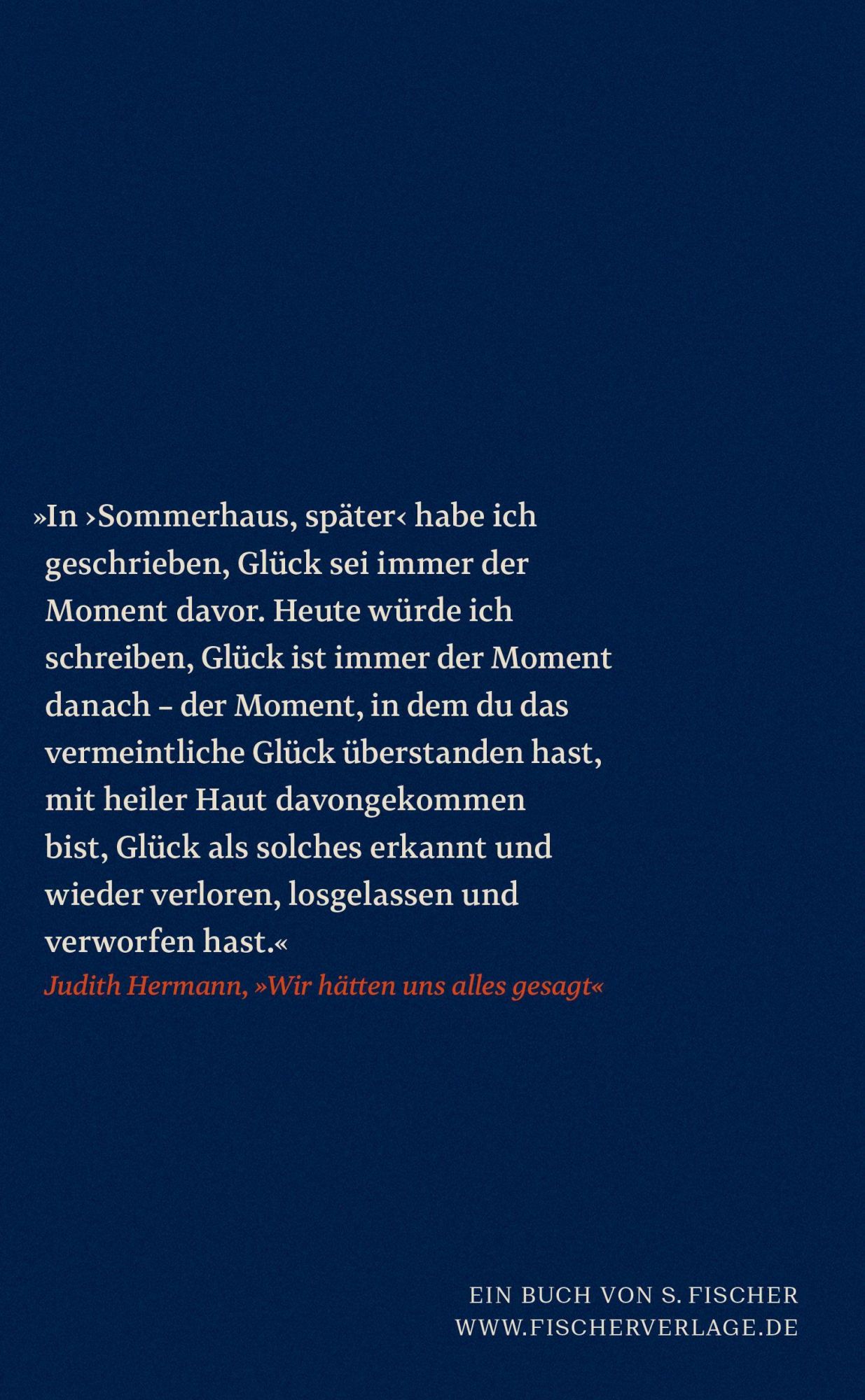 Rückseite: 9783103975116 | Sommerhaus, später | Judith Hermann | Buch | 208 S. | Deutsch | 2023