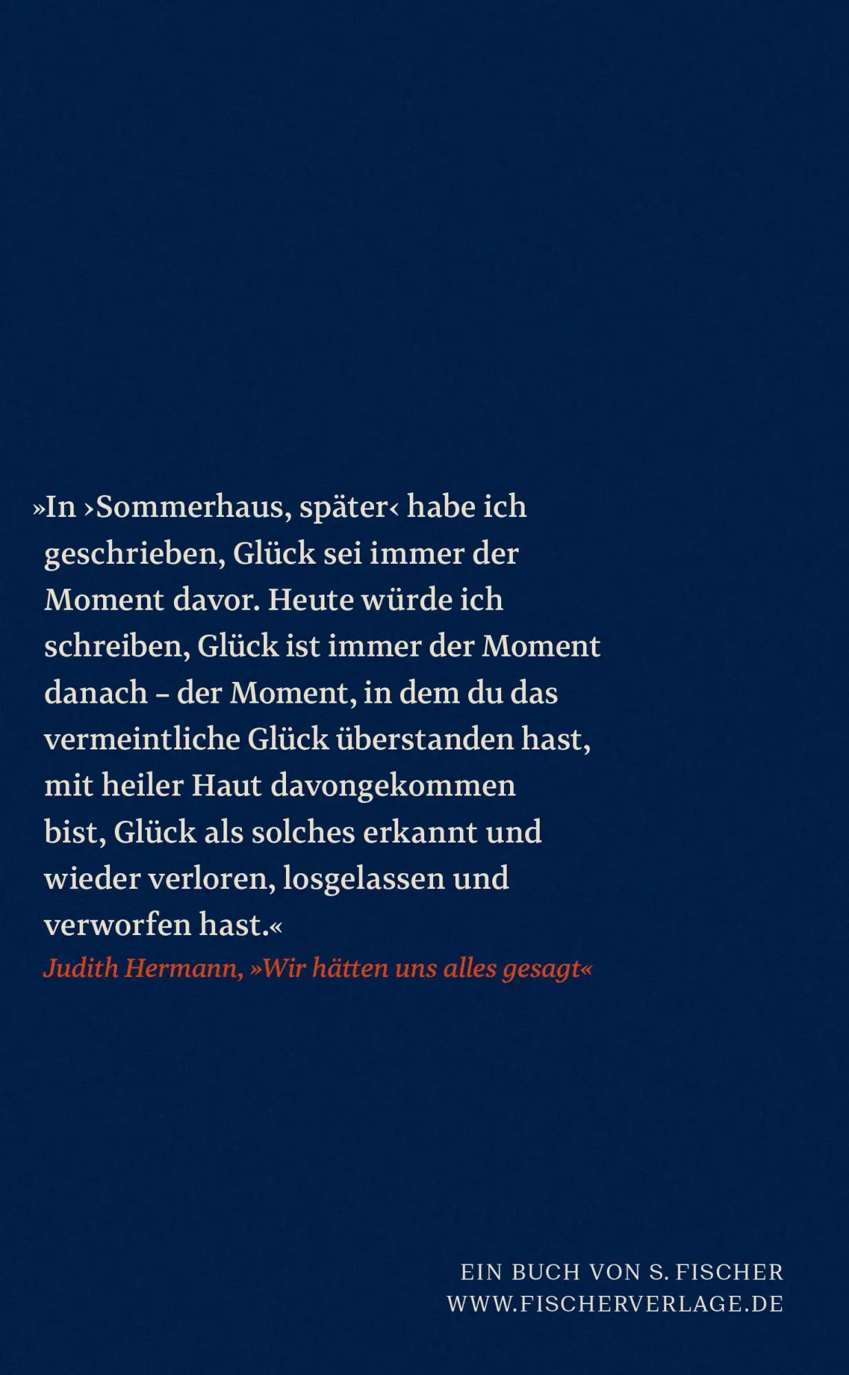 Rückseite: 9783103975116 | Sommerhaus, später | Judith Hermann | Buch | 208 S. | Deutsch | 2023